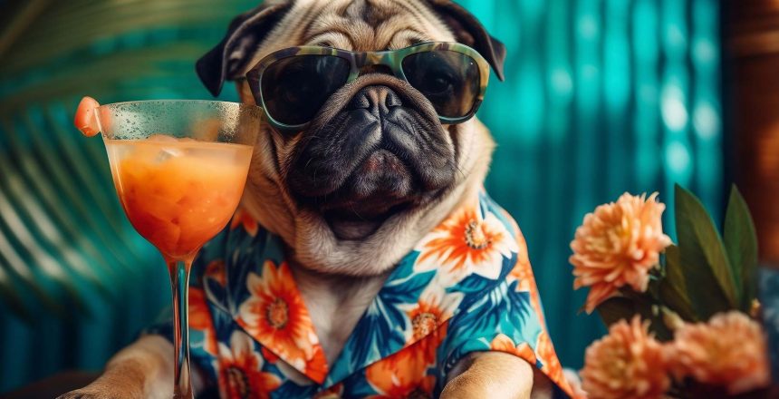 Pampered Dog enjoying a luxury vacation in Miami